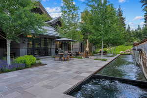 View of patio / terrace with outdoor dining area and grilling area