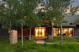 Back of property