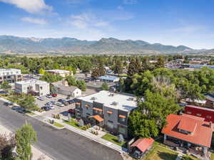Drone / aerial view of mountains