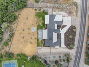 Aerial view of property's location