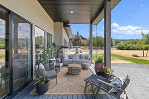 View of patio / terrace featuring an outdoor living space