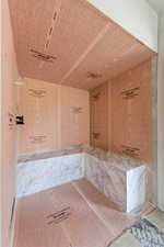 Full bath with a relaxing sauna