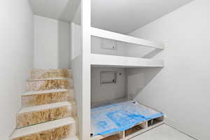 Stairs with concrete floors
