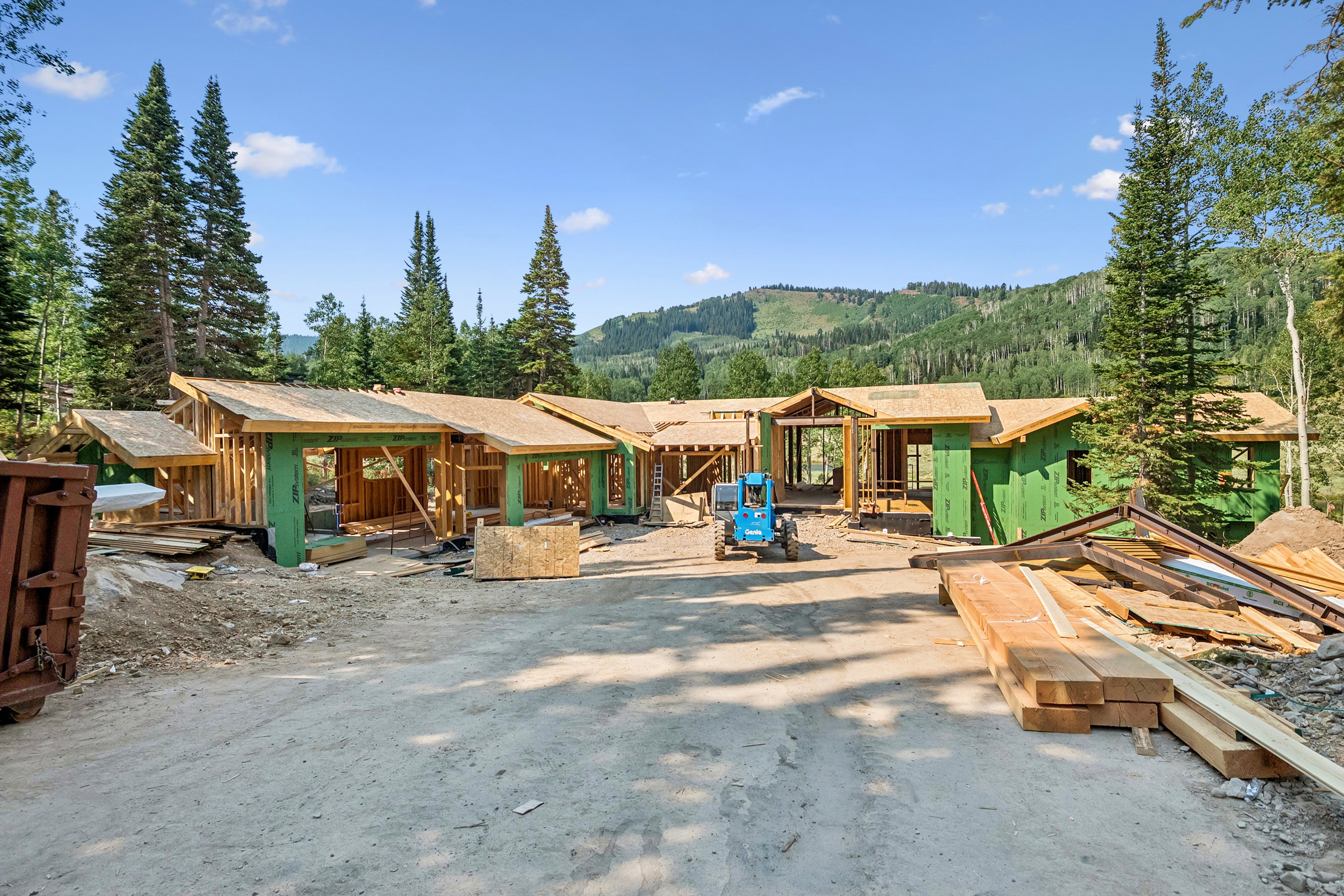 Property under construction featuring a mountain view