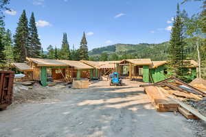 Property under construction featuring a mountain view