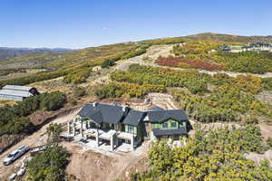View of subject property featuring a mountain backdrop