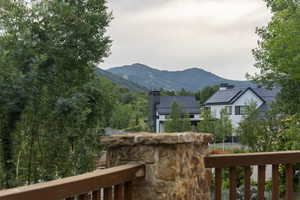 View of mountain backdrop