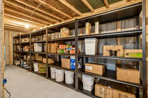 View of storage room