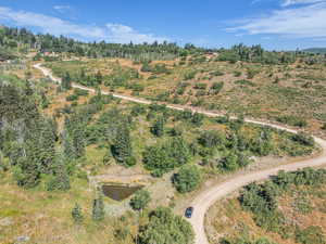 Aerial overview of property's location