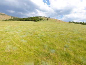 View of yard featuring a view of countryside