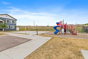 View of community jungle gym