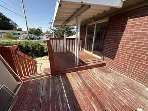 View of deck