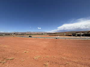 View of yard with a mountain view and a view of countryside
