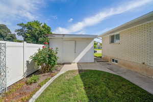 View of outbuilding