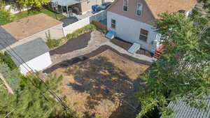 View from above of property