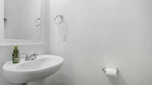 Half bathroom on main floor