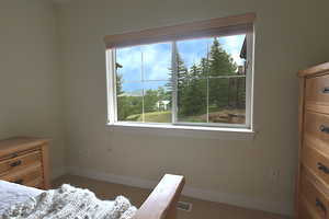 Bedroom with baseboards