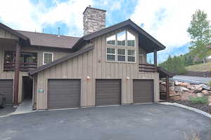 Garage with driveway