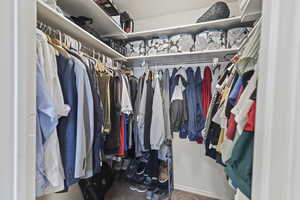 View of spacious closet