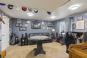 Office space featuring carpet floors