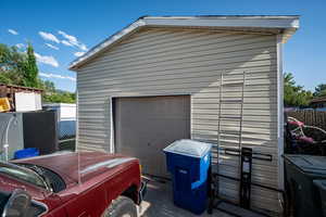 View of detached shed