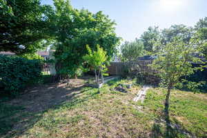 View of yard with a garden