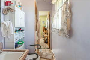 Bathroom with toilet and a sink