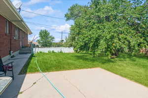 View of yard featuring a patio