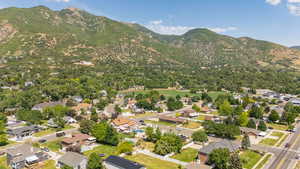 Aerial view of incredible mountain view from property