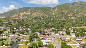 Aerial view of incredible mountain view from property