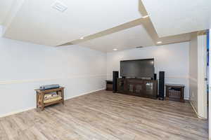 Basement area can be used a a TV/movie area.