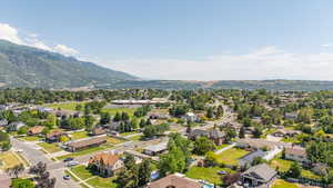 Aerial view of incredible mountain view from property