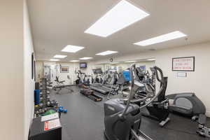 View of workout area