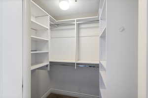 View of spacious closet
