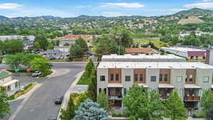 Town Home End unit. Bird's eye view of a mountain backdrop