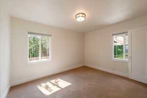 Main floor bedroom, there are two main floor bedrooms.