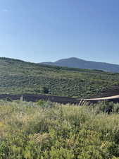 View of mountain background looking to the west.  Extension of Paradise Parkway.