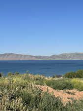 Water view featuring a mountain backdrop