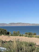 Water view featuring a mountainous background