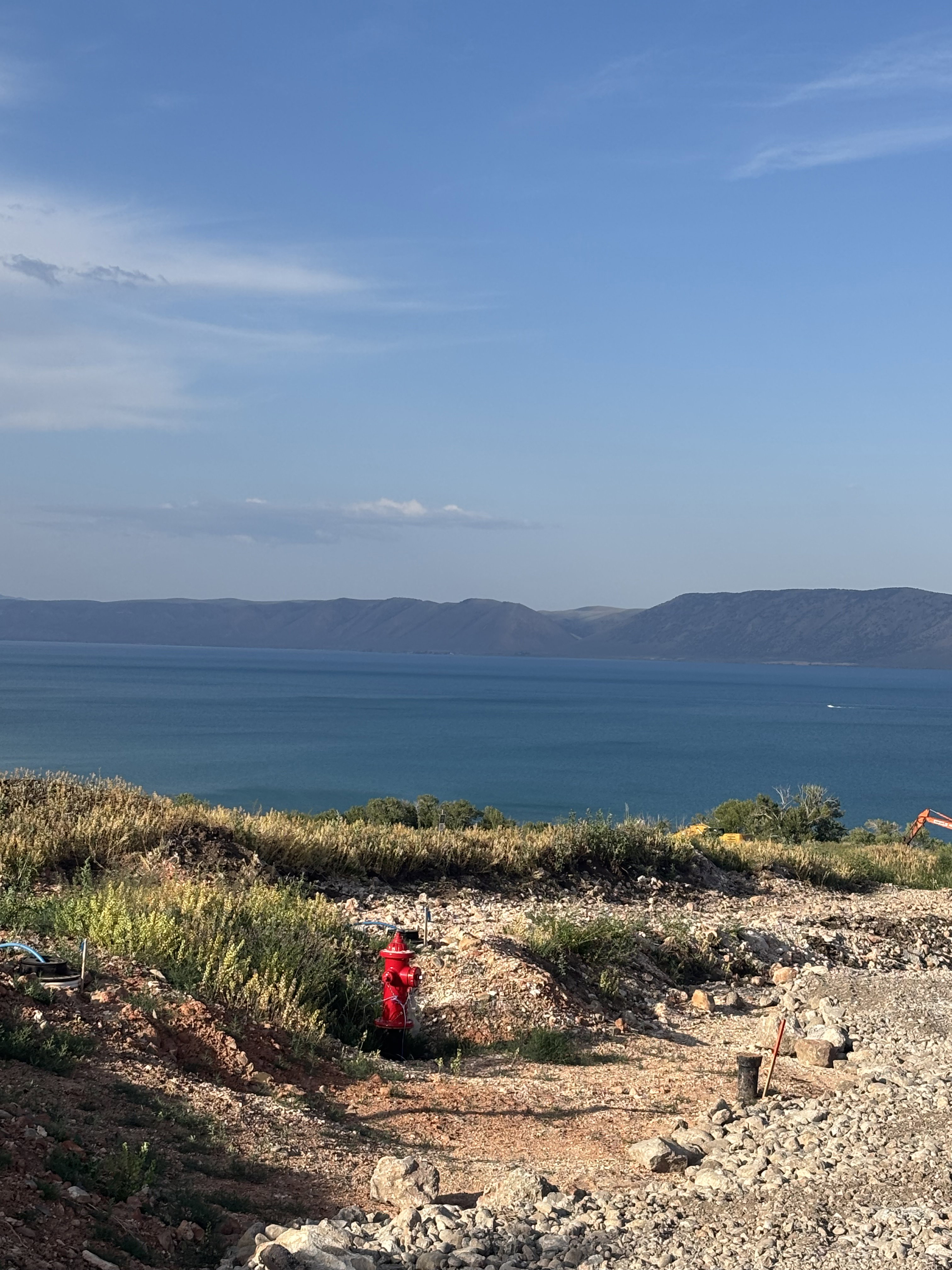Water view featuring mountains