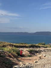 Water view featuring mountains