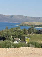 Water view featuring mountains