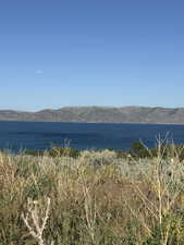Water view featuring a mountainous background