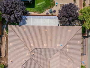 View from above of property