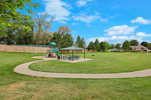 View of community jungle gym