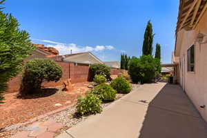 View of yard featuring a patio area