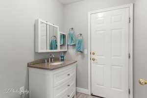 Bathroom with vanity
