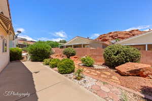 View of yard featuring a patio area