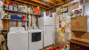 Laundry area featuring washer and dryer
