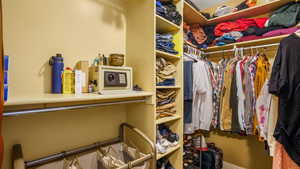 View of spacious closet
